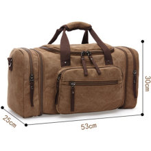 8642 Unisex Canvas Weekend Bag Reisetasche Große Handtasche Reisetasche Duffel Übernachtung Reisegepäck Tote Handtaschen Schultertasche Schwarz